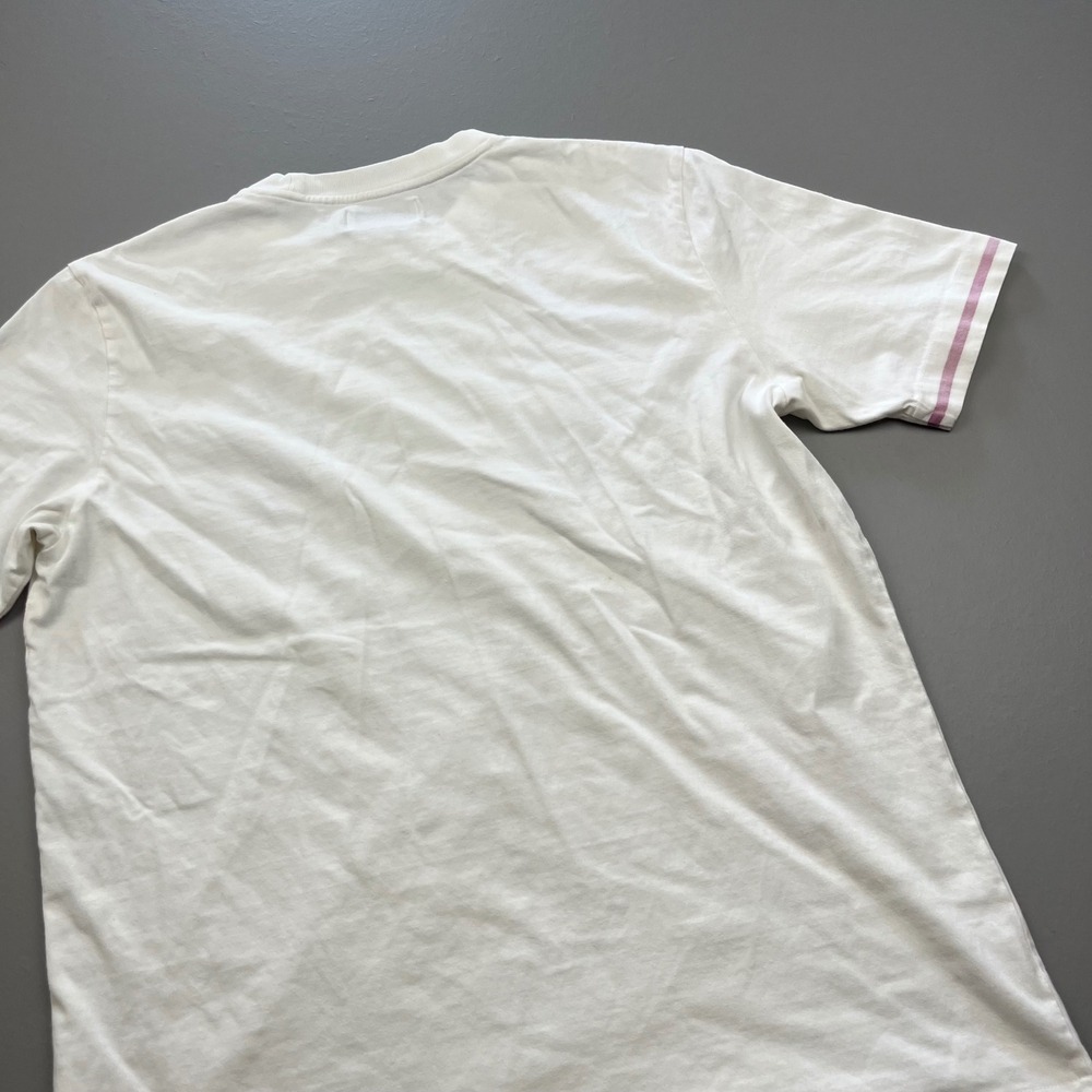 Palace T-Shirt Mens XL White Blue Tri-Ferg Logo Pink Striped Trim Streetwear - Picture 14 of 14